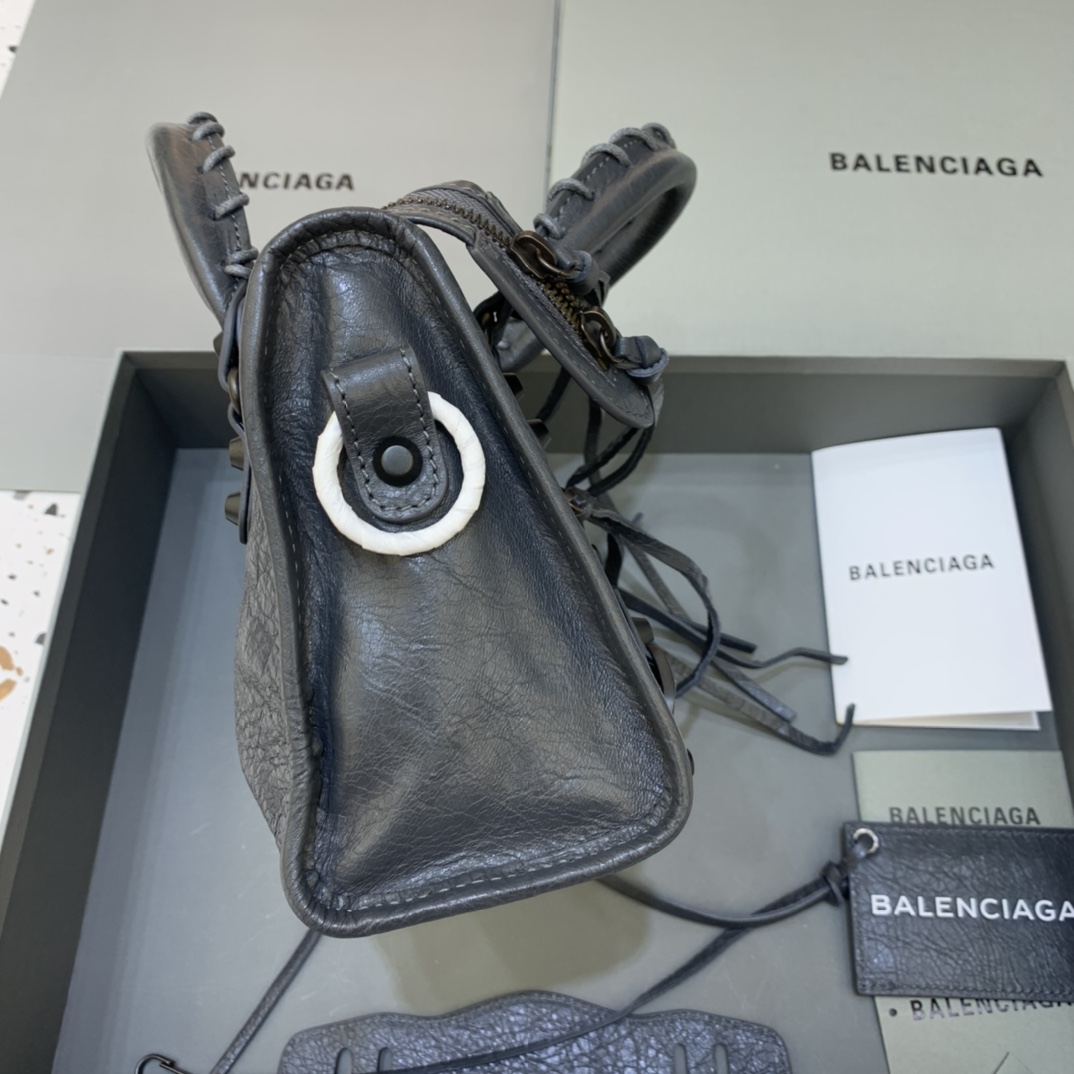 Balenciaga Classic City Mini Handbag Shoulder Bag Dark Gray